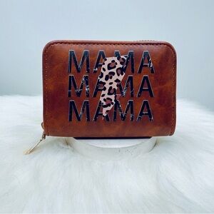Mama Zip Around Faux Leather Wallet